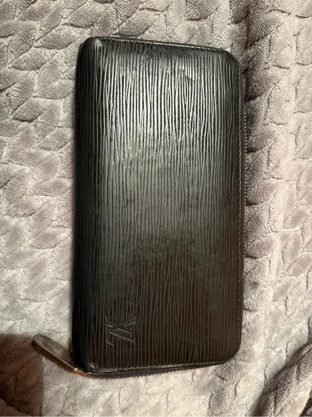 LV Black Zippy Wallet